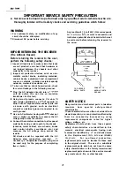 Предварительный просмотр 2 страницы Sharp 4M-IOM Service Manual