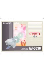 Sharp 5030 - AJ Color Inkjet Printer Online Manual preview