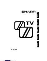 Sharp 54GT-25S Operation Manual preview