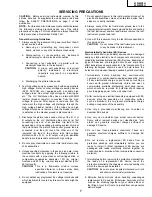 Preview for 7 page of Sharp 55R-WP5H Service Manual