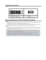 Предварительный просмотр 9 страницы Sharp 56DR650 - 56" Rear Projection TV Operation Manual