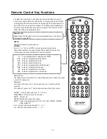 Предварительный просмотр 24 страницы Sharp 56DR650 - 56" Rear Projection TV Operation Manual