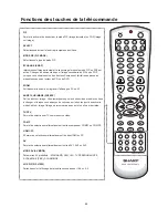 Предварительный просмотр 69 страницы Sharp 56DR650 - 56" Rear Projection TV Operation Manual