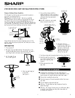 Sharp 6" Installation Instructions Manual preview