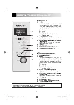 Preview for 14 page of Sharp 60705 Operation Manual With Cookbook