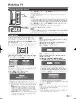 Preview for 17 page of Sharp 60E77UM - LC - 60" LCD TV Operation Manual