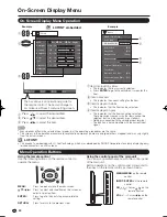 Preview for 22 page of Sharp 60E77UM - LC - 60" LCD TV Operation Manual