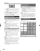 Preview for 42 page of Sharp 60E77UM - LC - 60" LCD TV Operation Manual