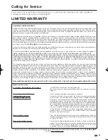 Preview for 49 page of Sharp 60E77UM - LC - 60" LCD TV Operation Manual