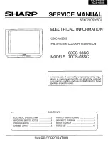 Предварительный просмотр 1 страницы Sharp 63CS-03SC Service Manual