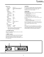 Предварительный просмотр 5 страницы Sharp 64LHP4000 Service Manual