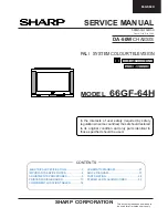 Sharp 66GF-64H Service Manual предпросмотр