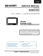 Sharp 70FW-53E Service Manual предпросмотр