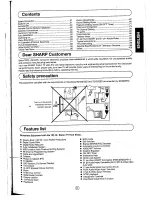 Предварительный просмотр 3 страницы Sharp 70FW-57E Operation Manual