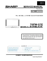 Sharp 70FW-57E Service Manual предпросмотр