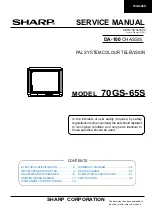 Sharp 70GS-65S Service Manual preview