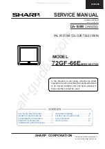 Sharp 72GF-66E Service Manual preview