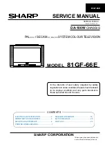 Sharp 81GF-66E Service Manual preview