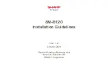 Preview for 1 page of Sharp 8M-B120 Installation Manuallines