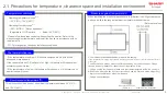 Preview for 9 page of Sharp 8M-B120 Installation Manuallines