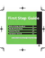 Preview for 1 page of Sharp 930SH First Step Manual