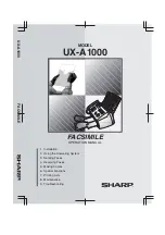 Preview for 1 page of Sharp A1000 - B/W Inkjet - Fax Operation Manual