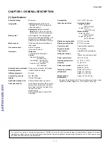 Preview for 3 page of Sharp A260 - UX B/W Thermal Transfer Service Manual