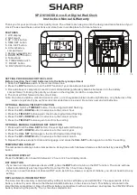 Preview for 1 page of Sharp Accu-Set SPC1010ODX Instruction Manual & Warranty