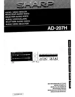 Sharp AD-207H Operation Manual preview