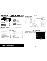 Sharp AD-600 Service Manual preview