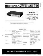 Preview for 48 page of Sharp AD-600 Service Manual