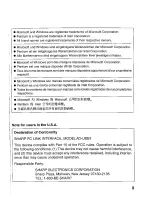 Preview for 3 page of Sharp AD-USB1 Operation Manual