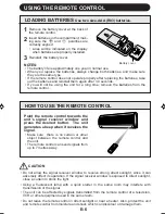 Preview for 8 page of Sharp AE-A09DE Operation Manual