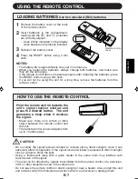 Предварительный просмотр 9 страницы Sharp AE-A12FHR Operation Manual