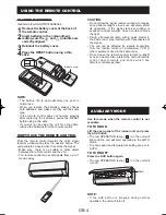 Preview for 6 page of Sharp AE-A12KR Operation Manual