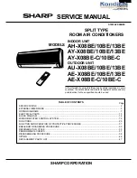 Preview for 1 page of Sharp AE-X010BE Service Manual