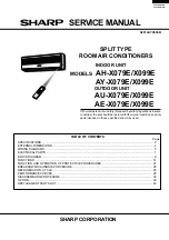 Sharp AE-X079E Service Manual preview