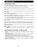 Предварительный просмотр 4 страницы Sharp AE-X08BE-C Operation Manual