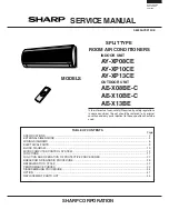 Sharp AE-X08BE-C Service Manual preview