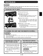 Preview for 17 page of Sharp AE-X08BE Operation Manual