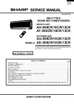 Preview for 1 page of Sharp AE-X08CR Service Manual