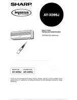 Sharp AE-X099J Operation Manual preview