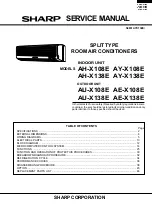 Sharp AE-X108E Service Manual предпросмотр