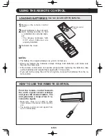 Предварительный просмотр 8 страницы Sharp AE-X12GHR Operation Manual