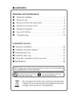 Preview for 3 page of Sharp AE-X28MCJ Operation Manual