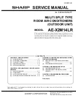 Preview for 1 page of Sharp AE-X2M14LR Service Manual