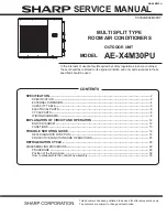 Sharp AE-X4M30PU Service Manual preview