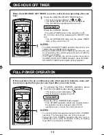 Preview for 13 page of Sharp AE-XM18BE Operation Manual