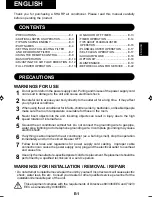 Preview for 2 page of Sharp AE-XM18CR Operation Manual