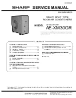 Sharp AE-XM30GR Service Manual предпросмотр